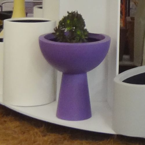 Maceta modelo Bowl mediano con su pedestal