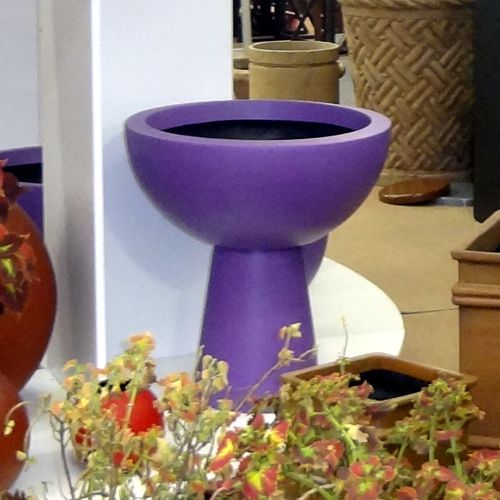 Maceta de Fiberland Bowl con pedestal