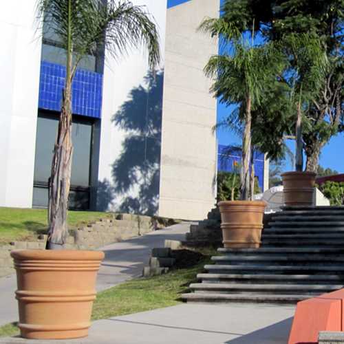 Macetas de fibra de vidrio Vasos Italianos en el Tec de Monterrey Campus Leon