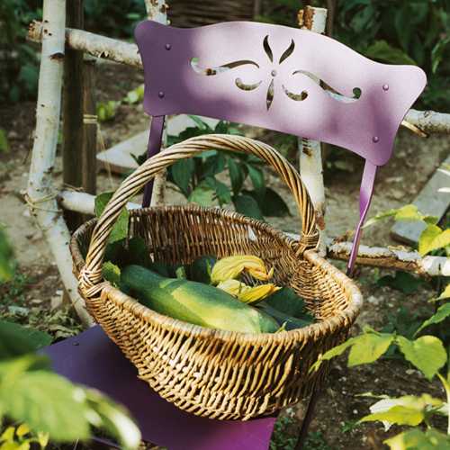 Detalle del respaldo de una silla Bagatelle para jardin plegable