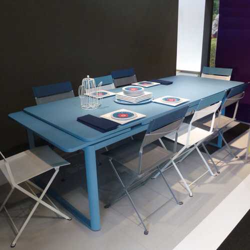 Mesa con extensiones rectangular enorme para muchas personas modelo biarritz