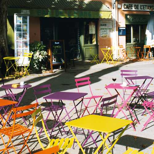 Muebles de exterior Bistro plegable de muchos colores