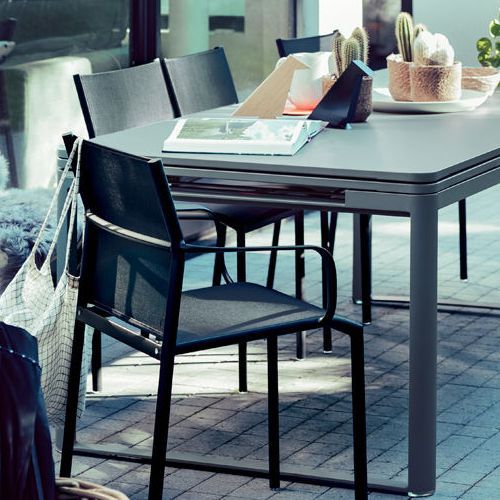 Silla CADIZ de aluminio y malla para jardín o alberca