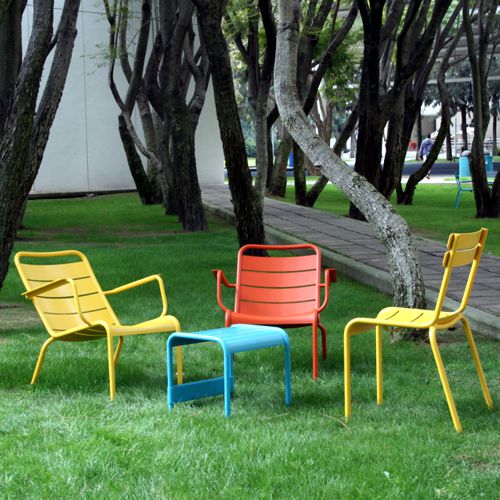 Los muebles de aluminio para jardin Luxembourg diseñados por Frderic Sofia inspirado en el Jardin du Luxembourg