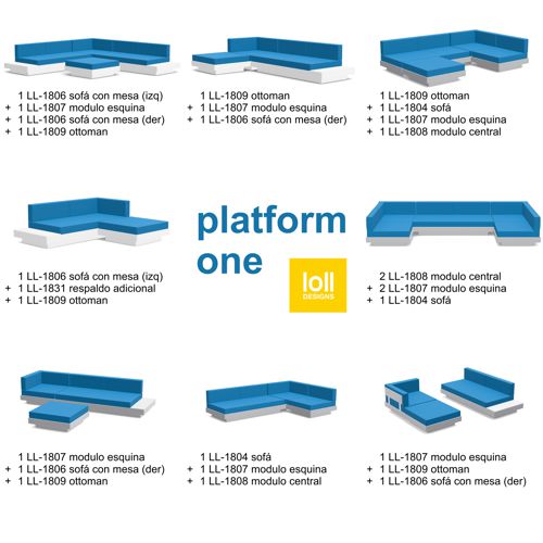 Ejemplos de configuraciones de sala modular Platform One