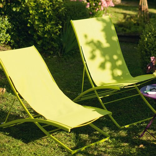 Sillas de posiciones o sillas playeras Plein Air ideales para el jardín