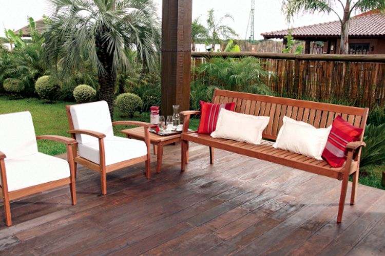 Muebles de madera para terraza o jardín modelo Plus de Tramontina