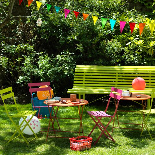 Muebles de jardin para niños de colores modelo Tom Pouce o Pulgarsito de Fermob
