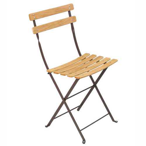 FE-5107 BISTRO NATUREL Silla Plegable s/brazos