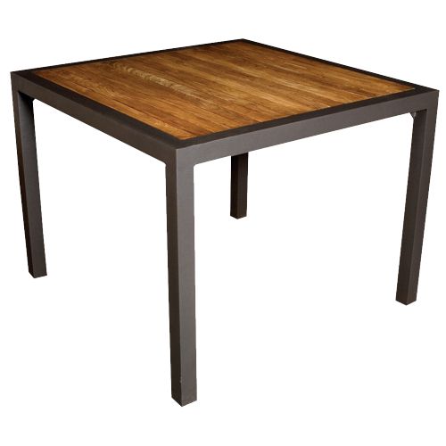 ST-1140 BALLY  mesa comedor cuadrada chica con madera