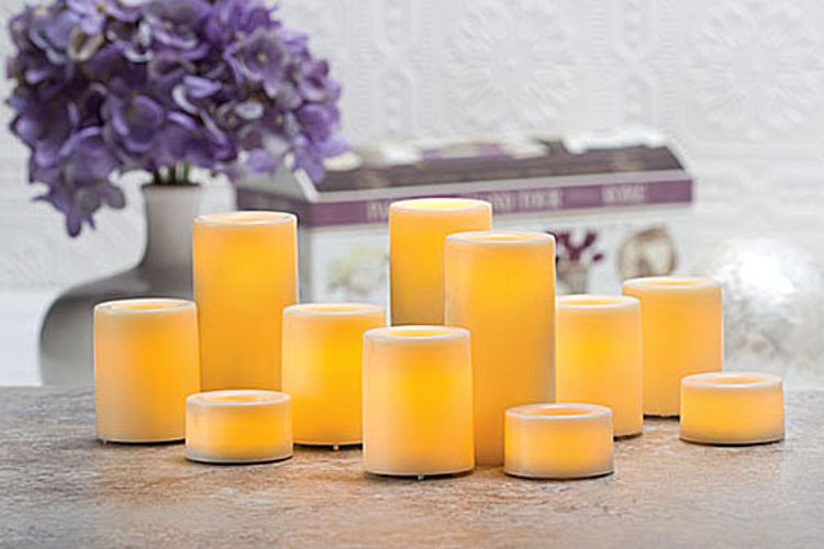 Velas de baterias sin flama para exterior